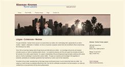 Desktop Screenshot of kleemanlaw.com